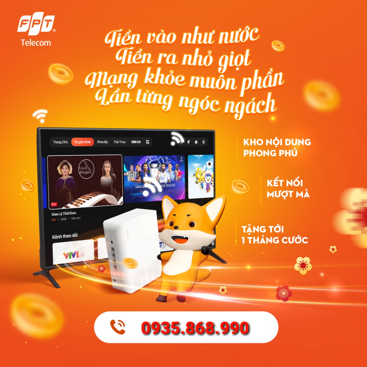 Hình thức thanh toán linh hoạt khi đăng ký mạng FPT tốc độ cao
